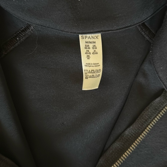 SPANX Black Quarter-Zip Sweater - Picture 3 of 5